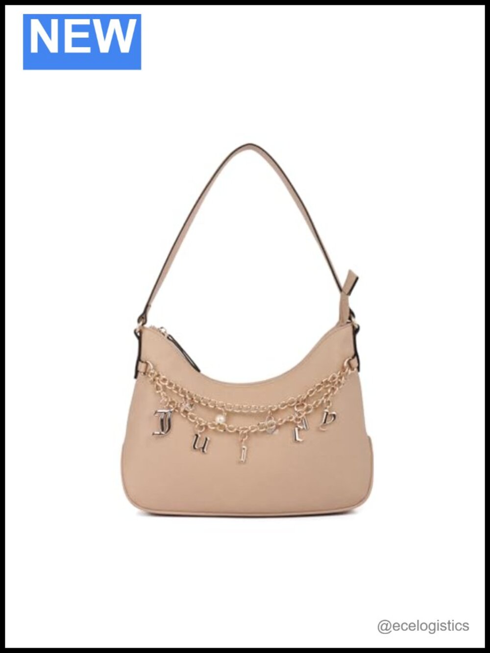 Juicy Couture Hobo Bag – Women's Shoulder Purse with Zipper, Polyurethane